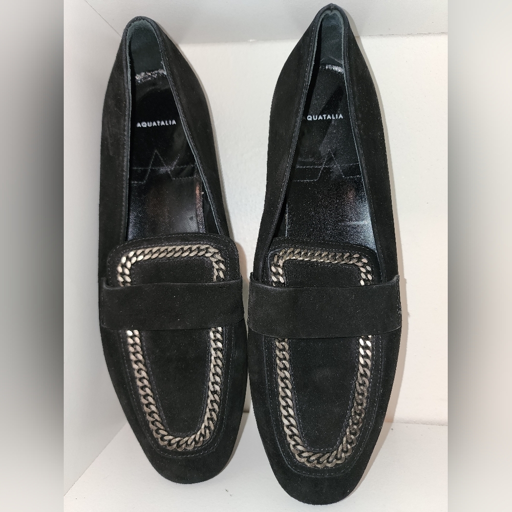 Preowned Aquatalia black size‎ 9 shoes made in Italy